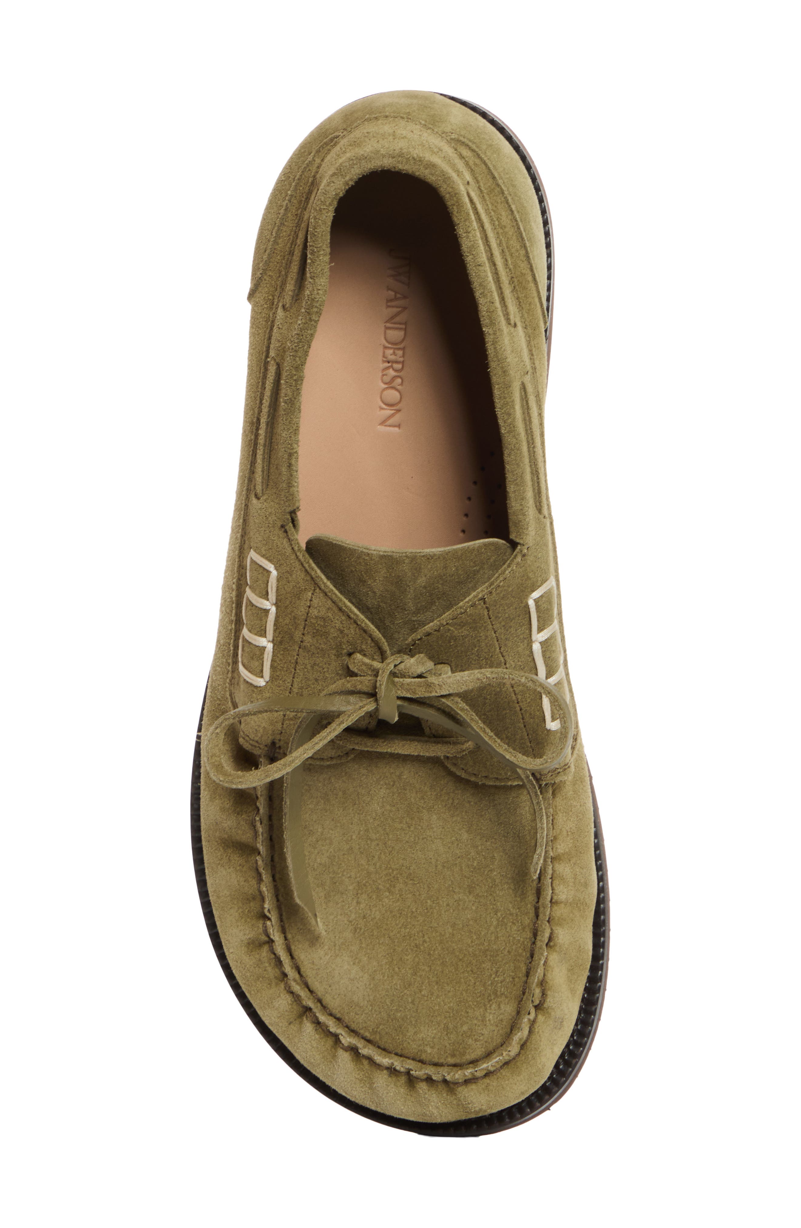 Boat Loafer, Alternate, color, OLIVE