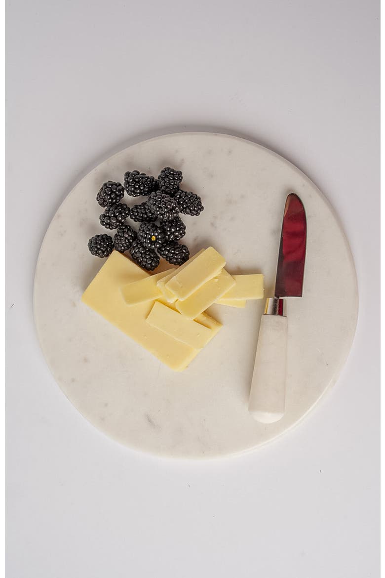 Marble Rolling & Cheese Board, Alternate, color, White