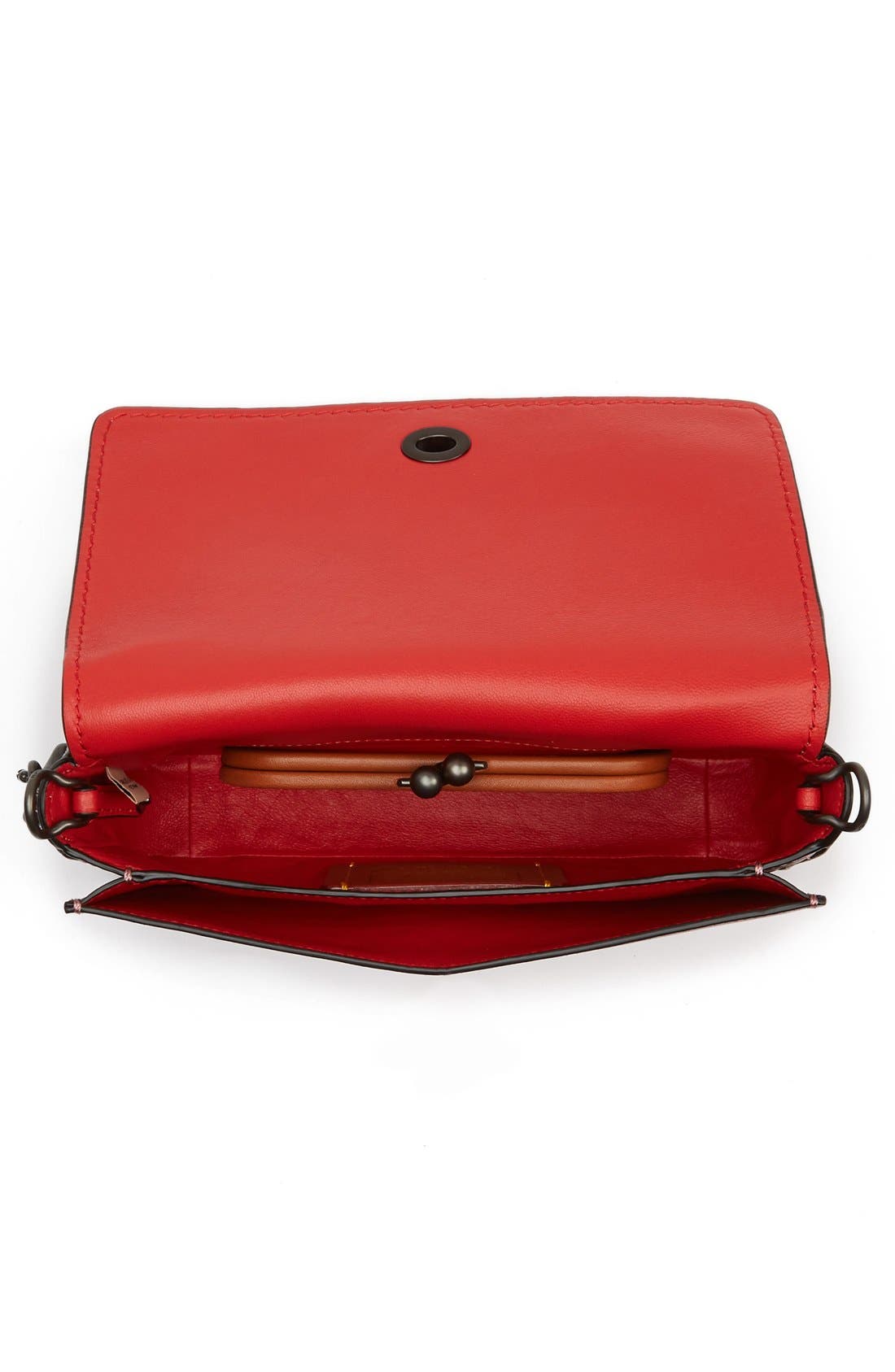 1941 'Dinky' Leather Crossbody Bag, Alternate, color, BORDEAUX