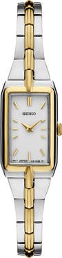 SEIKO WATCHES Essentials Tank Bracelet Watch, 15.5mm x 24.5mm