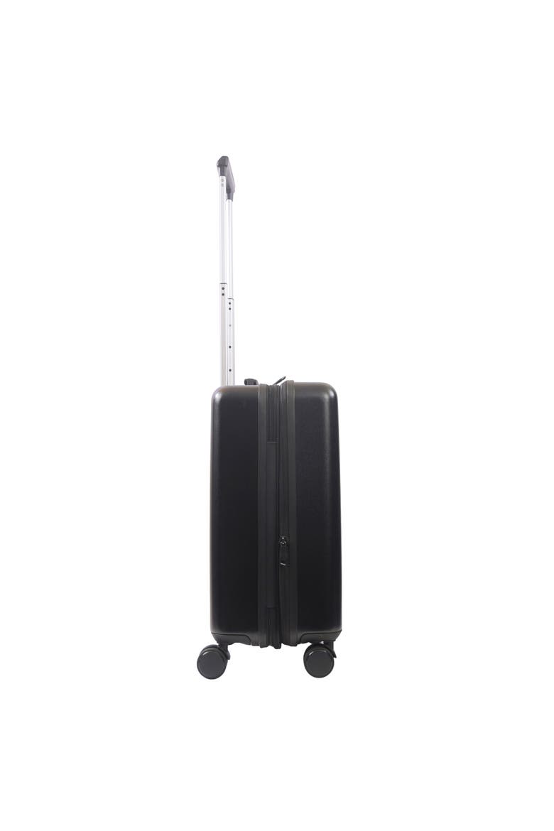 Superman "Man of Steel" 22.5" Hardside Carry-On Spinner, Alternate, color, BLACK
