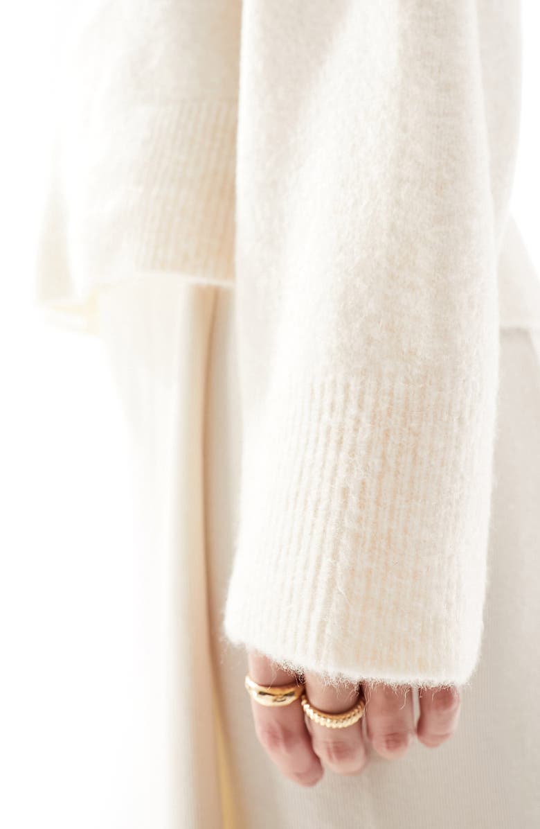 ASOS DESIGN Boxy Crewneck Sweater, Alternate, color, 