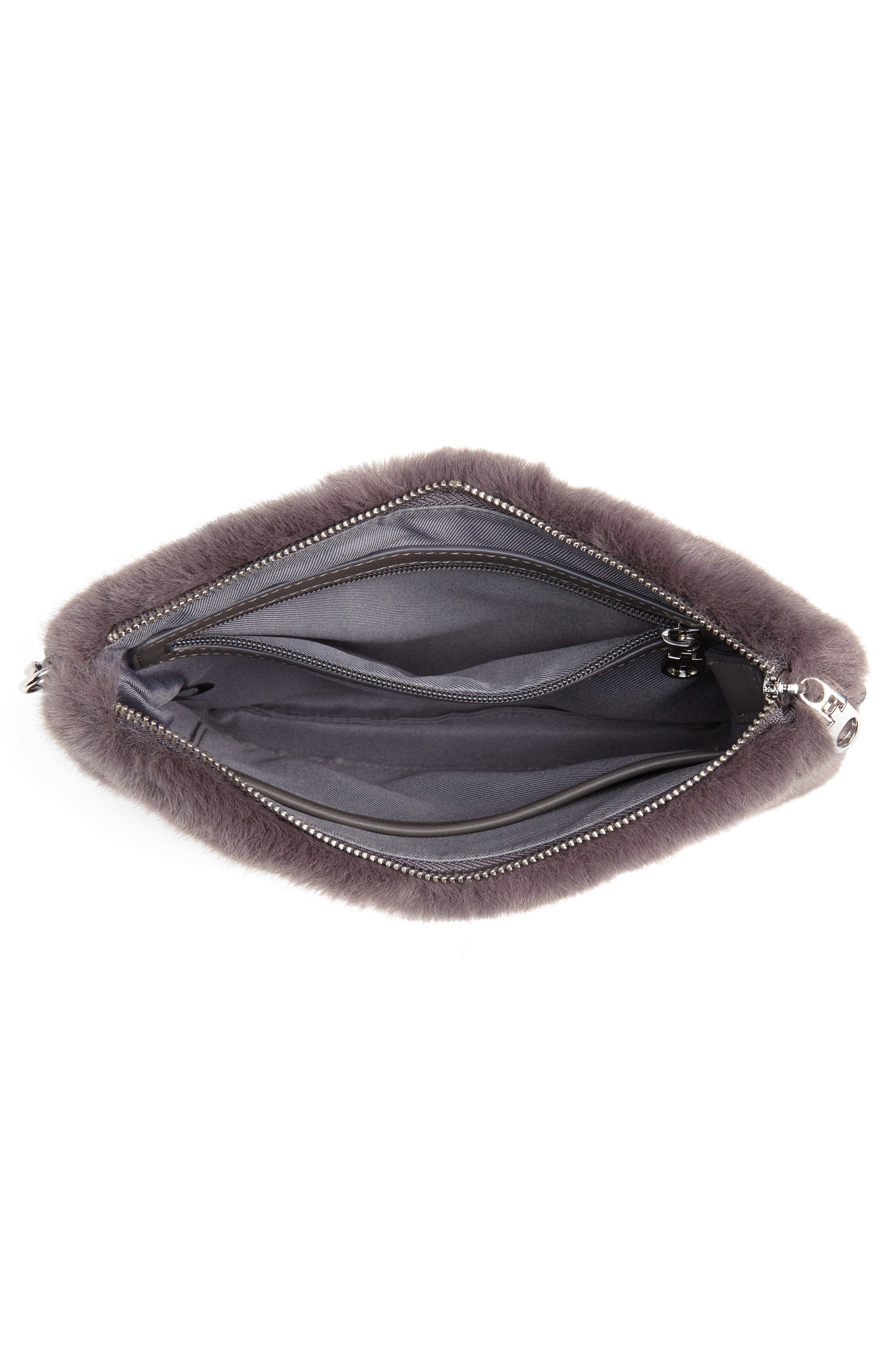 Chelsea28 Astley Faux Fur Convertible Clutch, Alternate, color, 