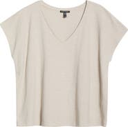Eileen Fisher V-Neck Organic Cotton Top