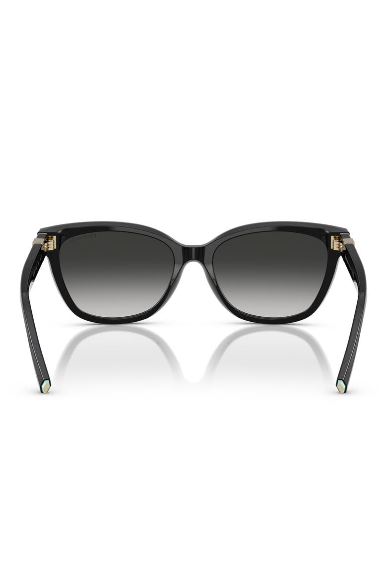 55mm Gradient Cat Eye Sunglasses, Alternate, color, BLACK / GREY GRADIENT