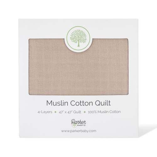 Parker Baby Co. Muslin Quilt In Alpaca