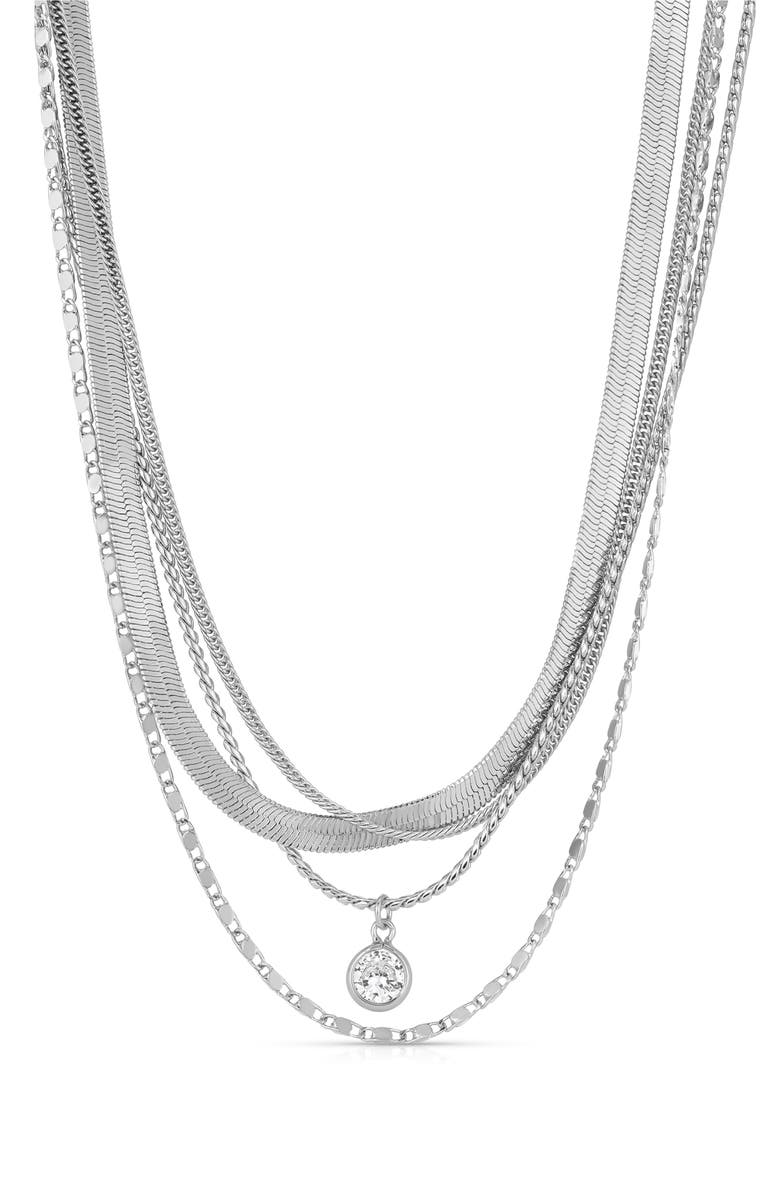 Ettika All the Chains Layered Necklace, Main, color, 