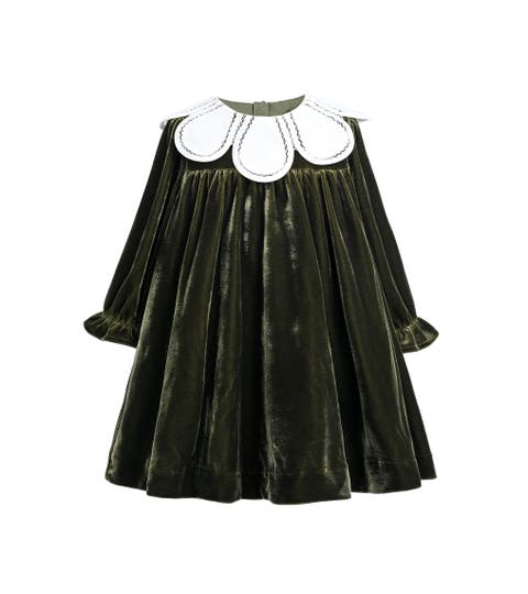 Petal Velvet Dress (Baby & Toddler)