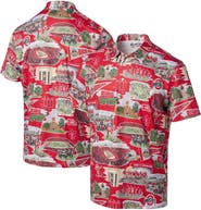 Reyn Spooner Men's Reyn Spooner Scarlet Ohio State Buckeyes Scenic Polo