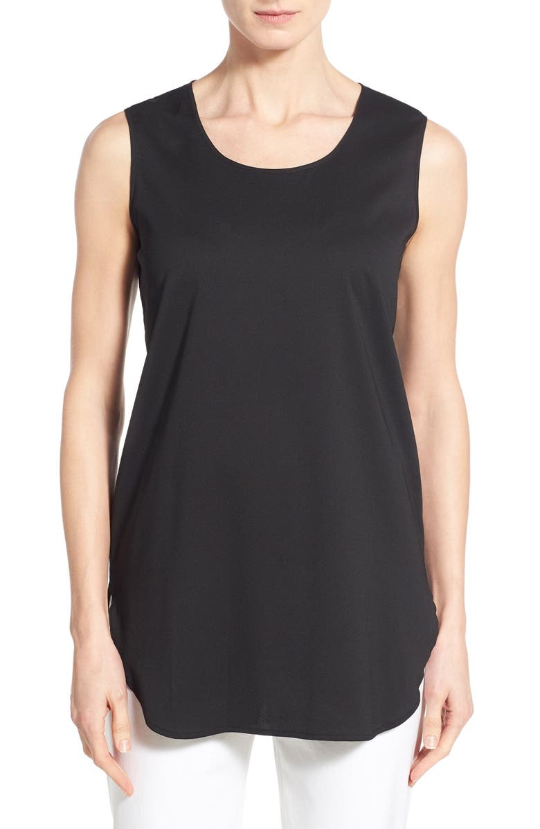 Ming Wang Sleeveless Woven Shell, Main, color, 