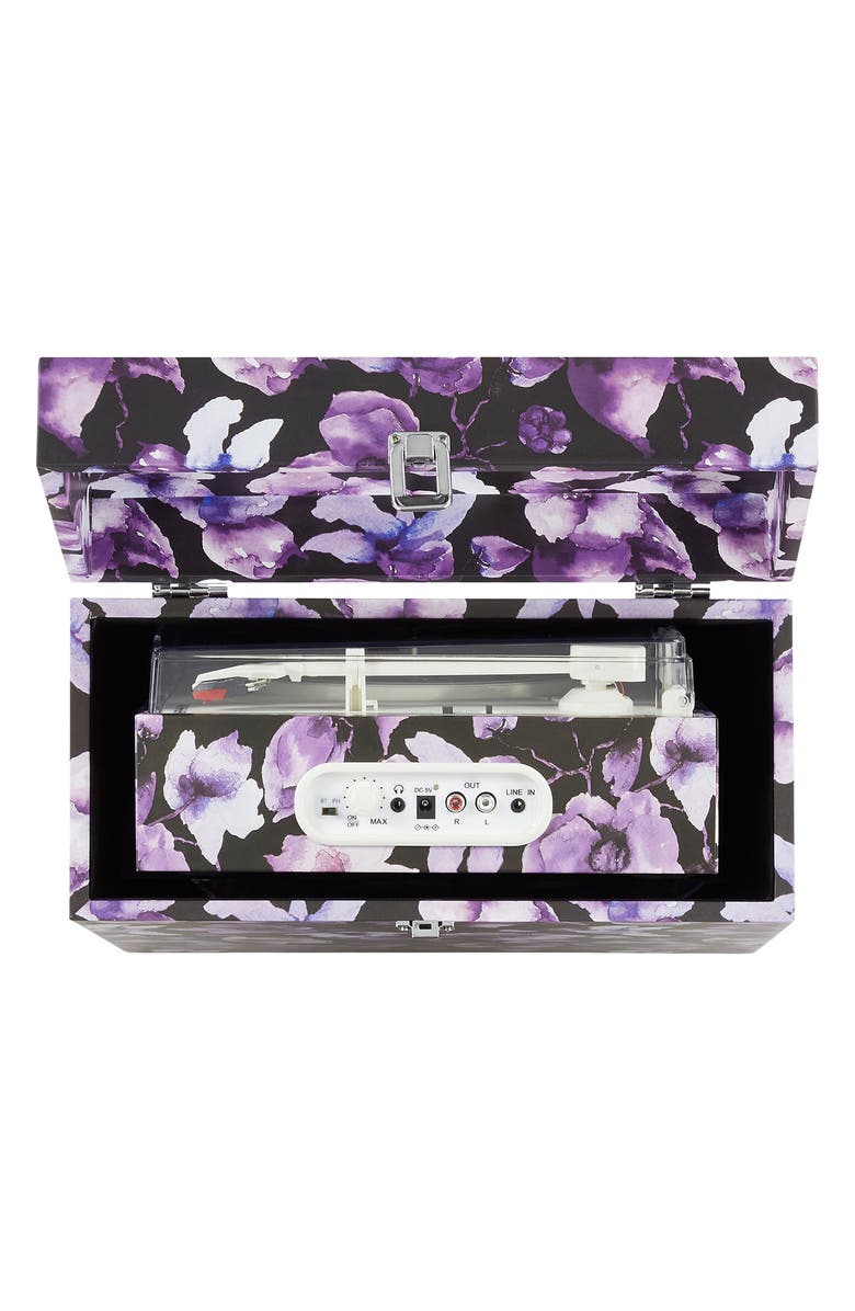 Crosley Radio Fusion Bluetooth<sup>®</sup> Record Player with Case, Alternate, color, Blue Floral