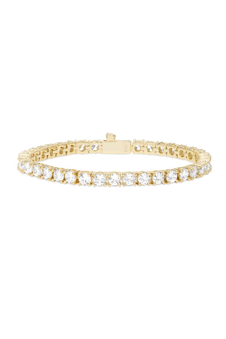 Grand Heiress Cubic Zirconia Tennis Bracelet, Main, color, GOLD-WHITE