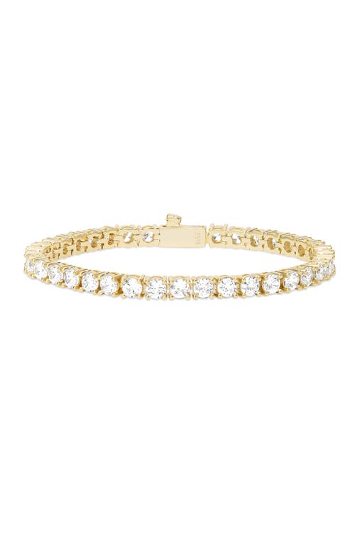 Melinda Maria Grand Heiress Cubic Zirconia Tennis Bracelet In Goldhite
