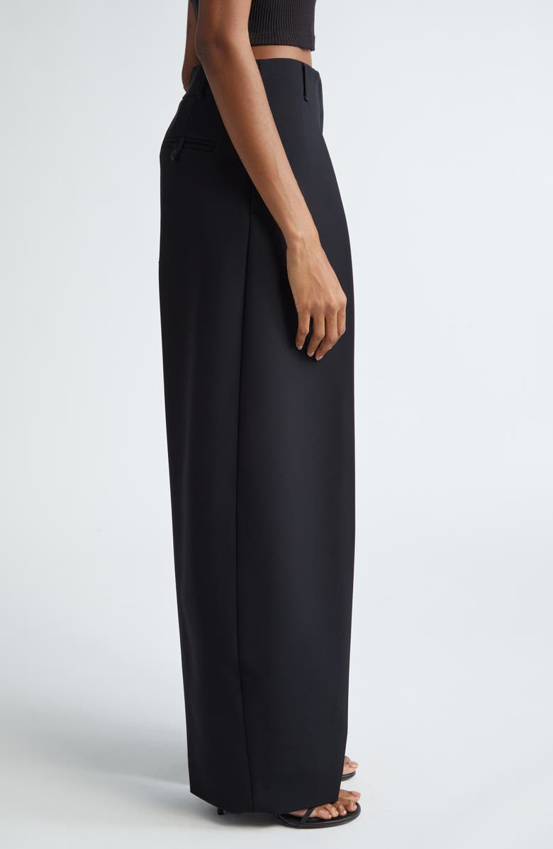 Jacquemus Le Pantalon Ovalo Wide Leg Trousers, Alternate, color, 