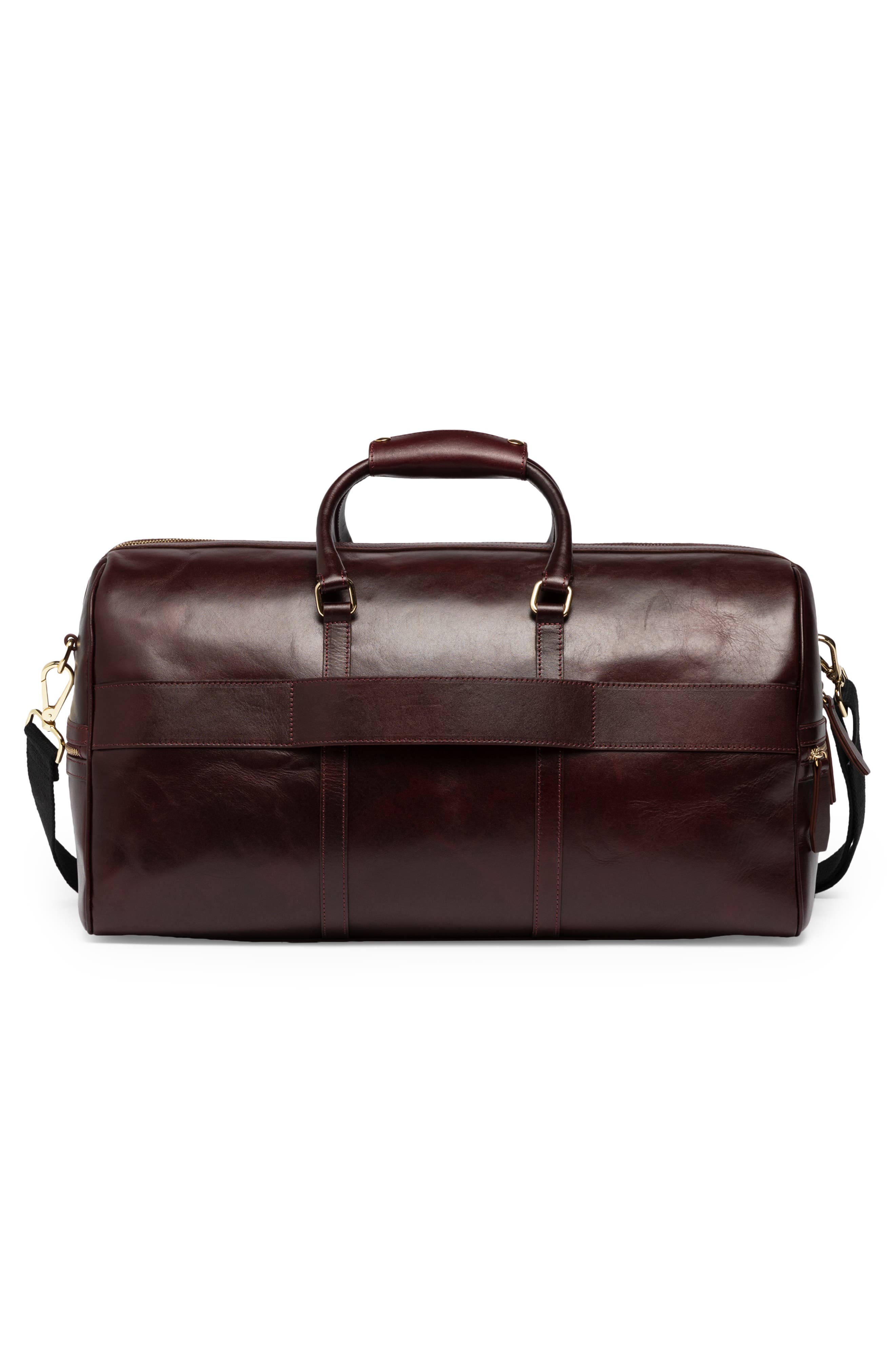 Executive Leather Duffle, Alternate, color, OXBLOOD