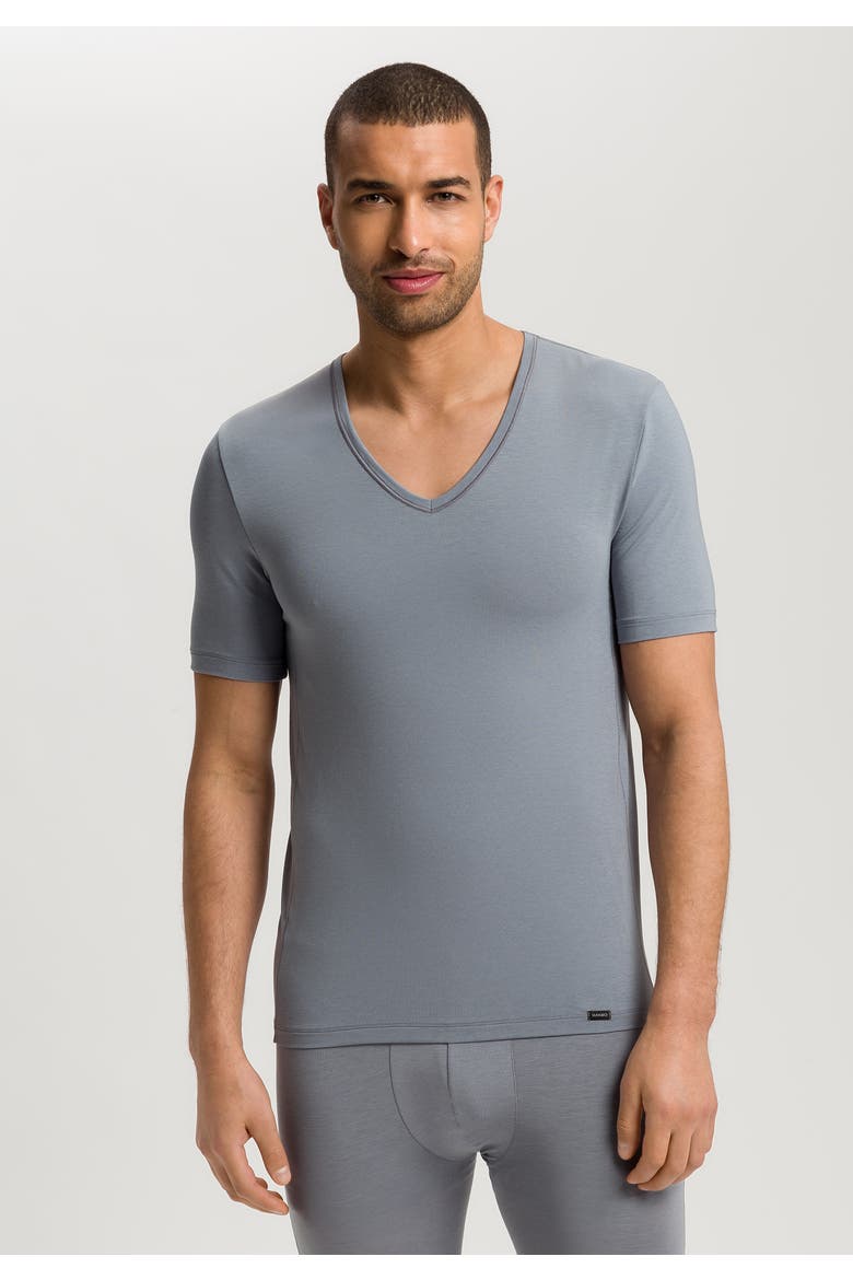 Natural Function V-Neck T-shirt, Alternate, color, Cliff Grey