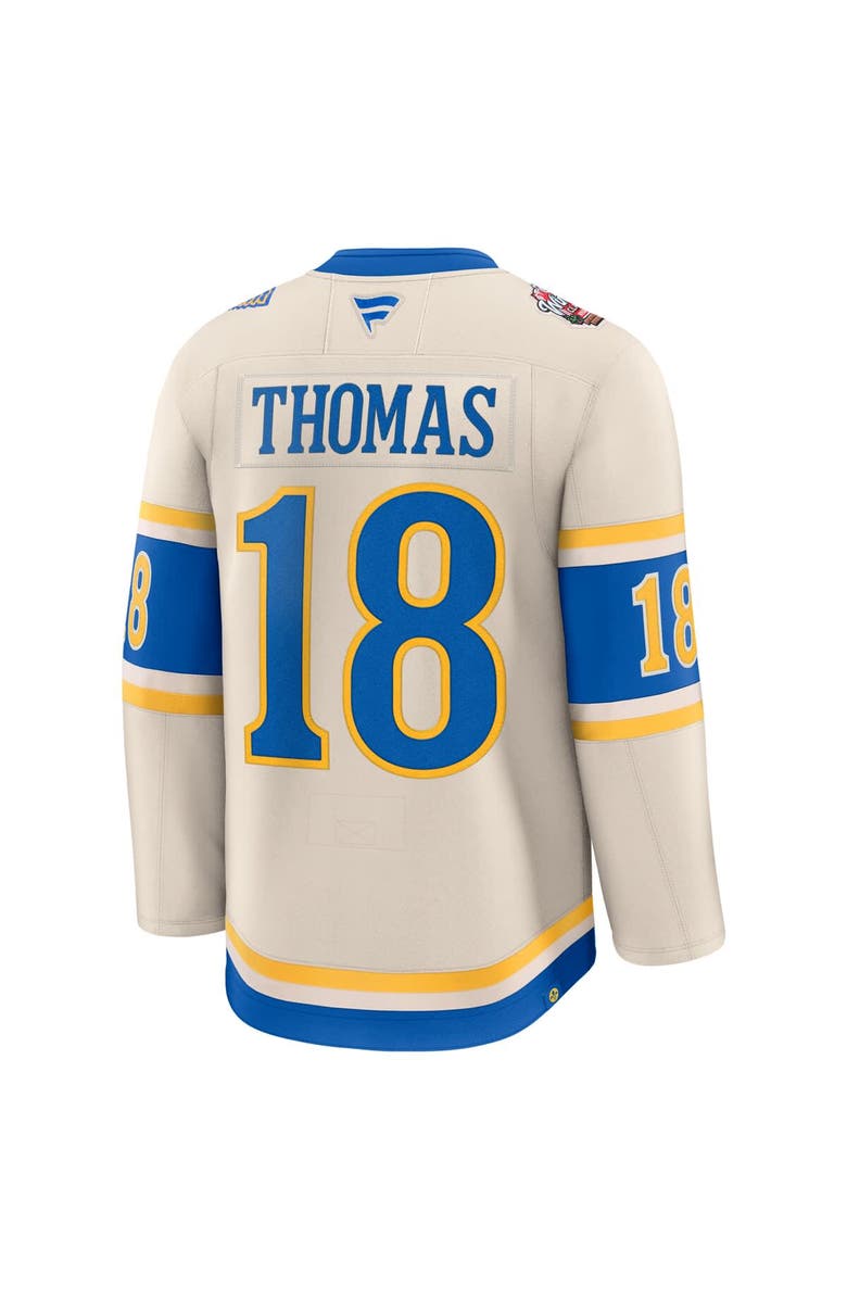 FANATICS Men's Fanatics Robert Thomas Cream St. Louis Blues 2025 NHL Winter Classic Premium Player Jersey, Alternate, color, 