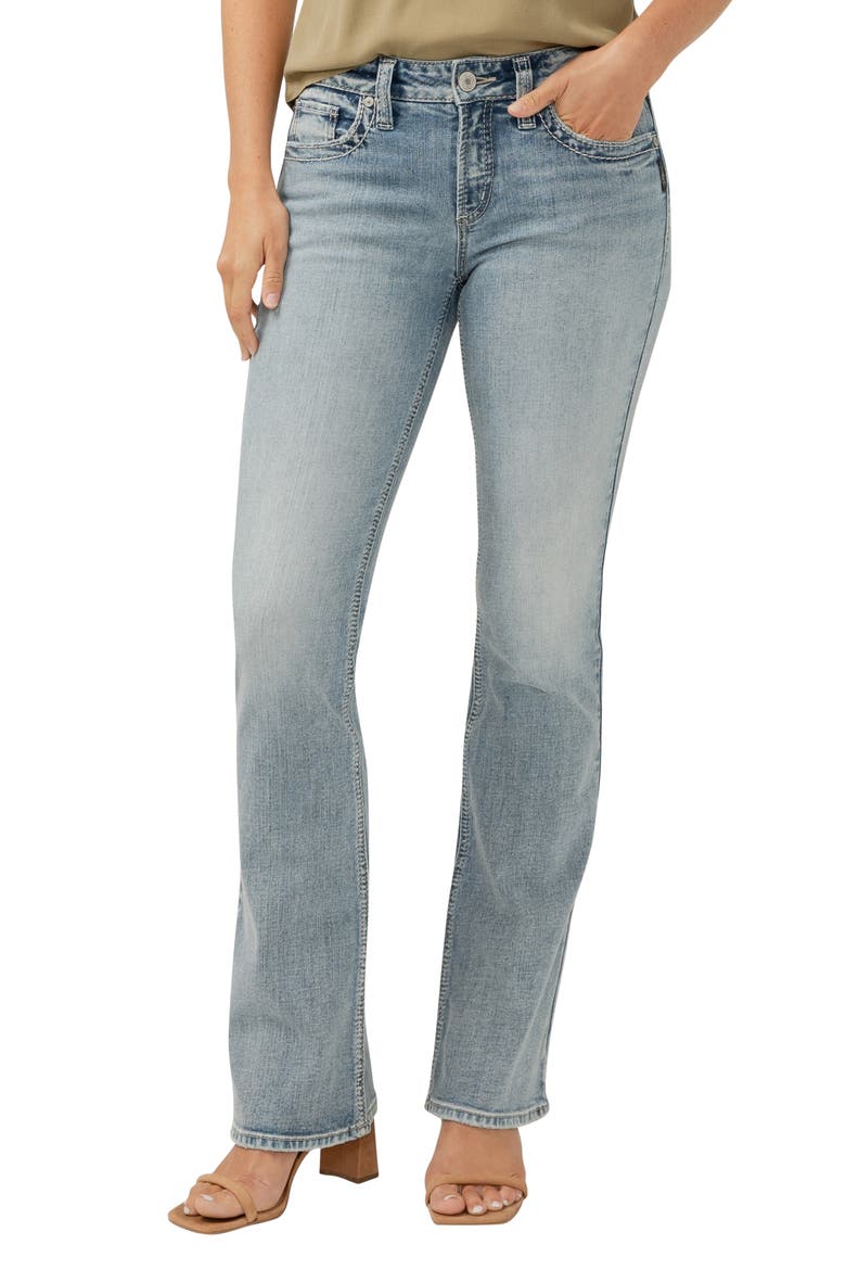 Suki Curvy Mid Rise Bootcut Jeans, Main, color, INDIGO