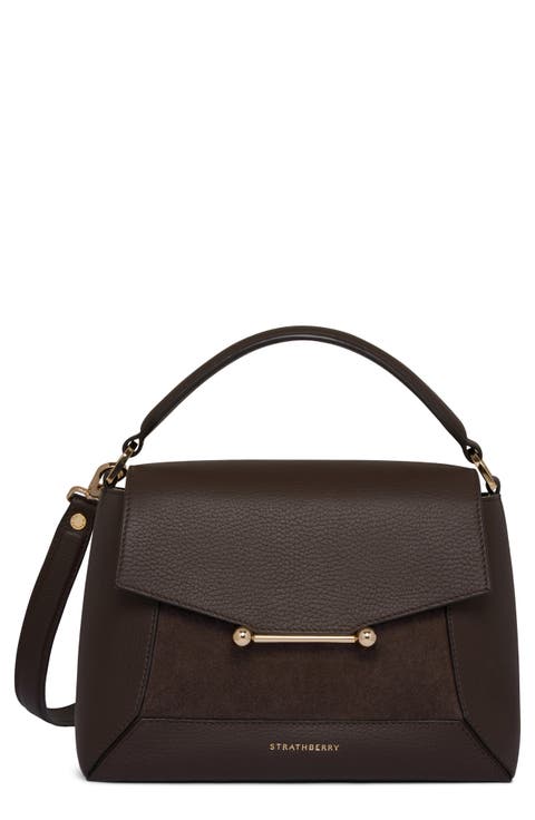 Mosaic Leather Top Handle Bag