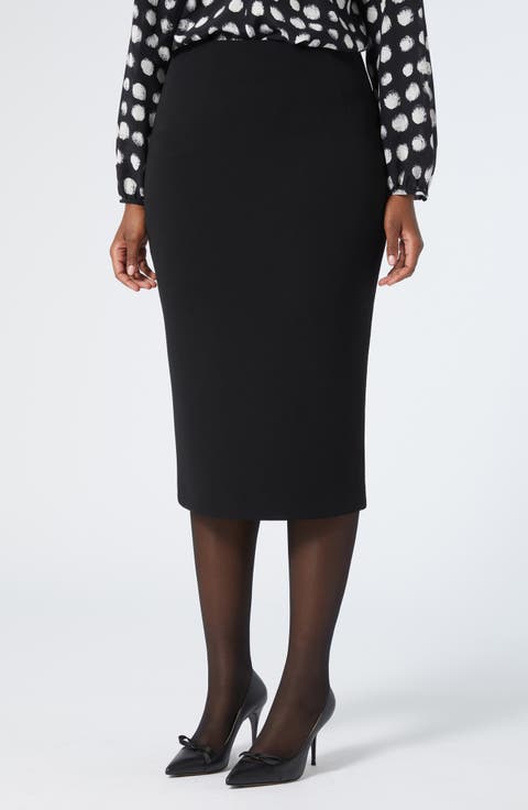 Osaka Cady Pencil Skirt (Plus)