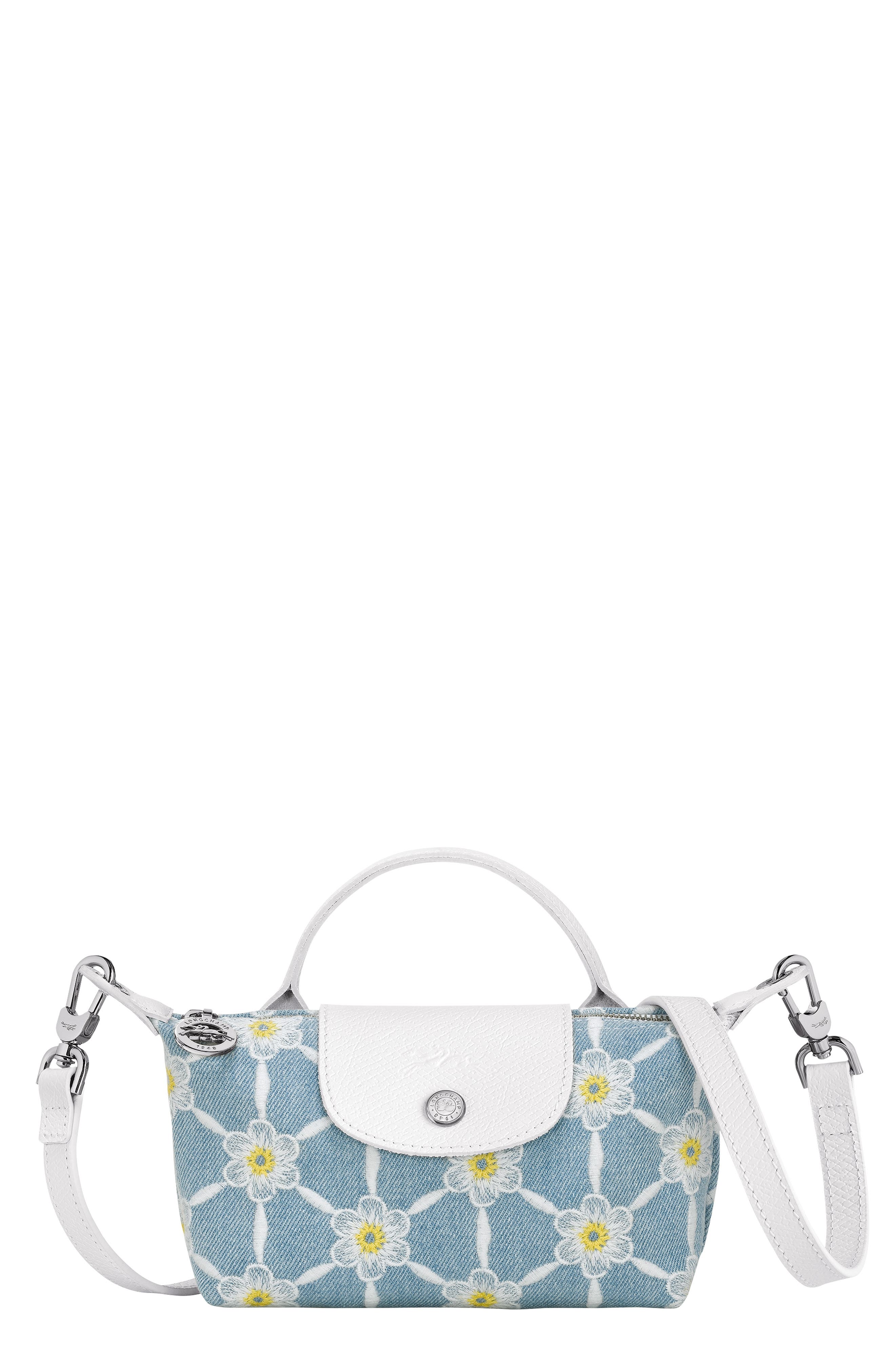 Longchamp Le Pliage Daisy Cosmetics Case, Main, color, 