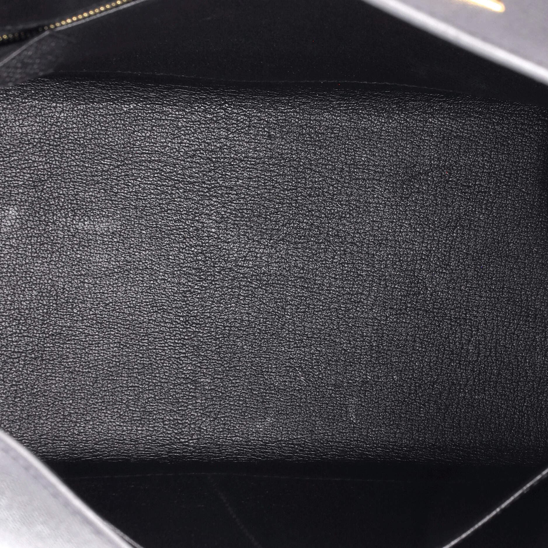 Pre-Owned Hermes Kelly Handbag Black Epsom with Gold Hardware 32, Alternate, color, 