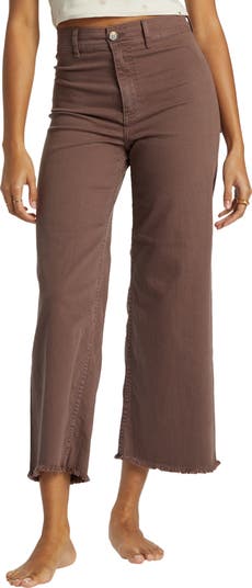 Free Fall Stretch Crop Wide Leg Pants