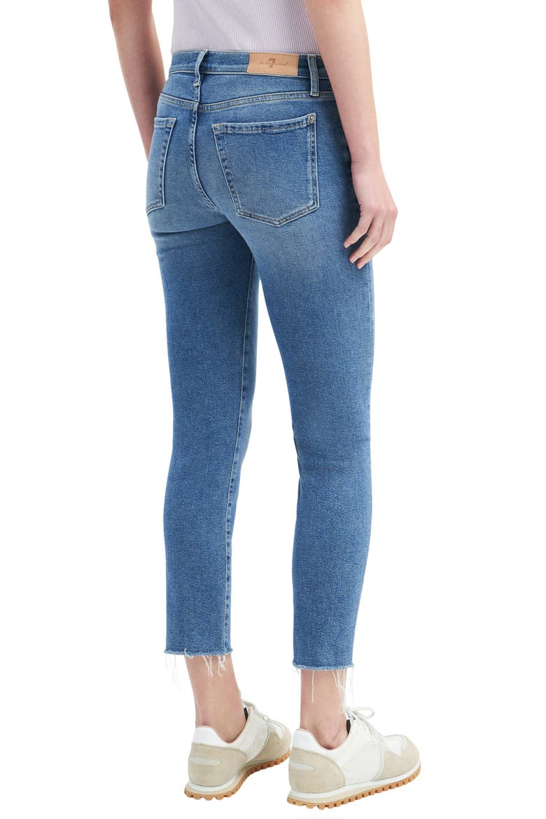 Roxanne Raw Hem Ankle Slim Jeans, Alternate, color, POWDER BLUE
