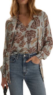 Favorite Daughter The Simone Tie Neck Top