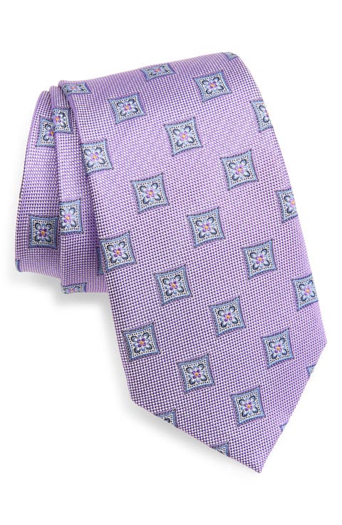 Check Jacquard Silk Tie
