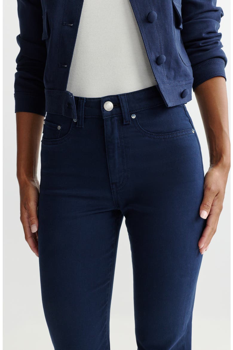 Kristy High Waist Capri Jeans, Alternate, color, BRIGHT NAVY