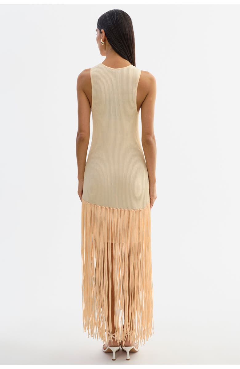 LAMARQUE Adelita | Shimmery Rib Knit Maxi Dress, Alternate, color, Yellow