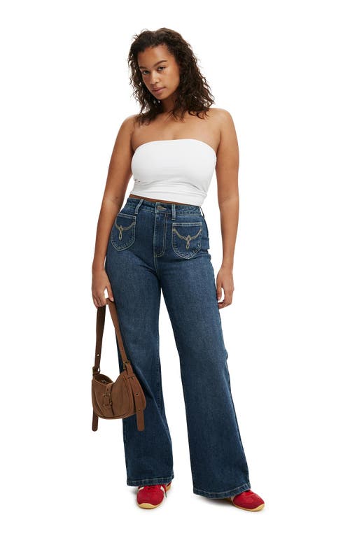 COTTON ON COTTON ON CURVY STRETCH WIDE JEAN