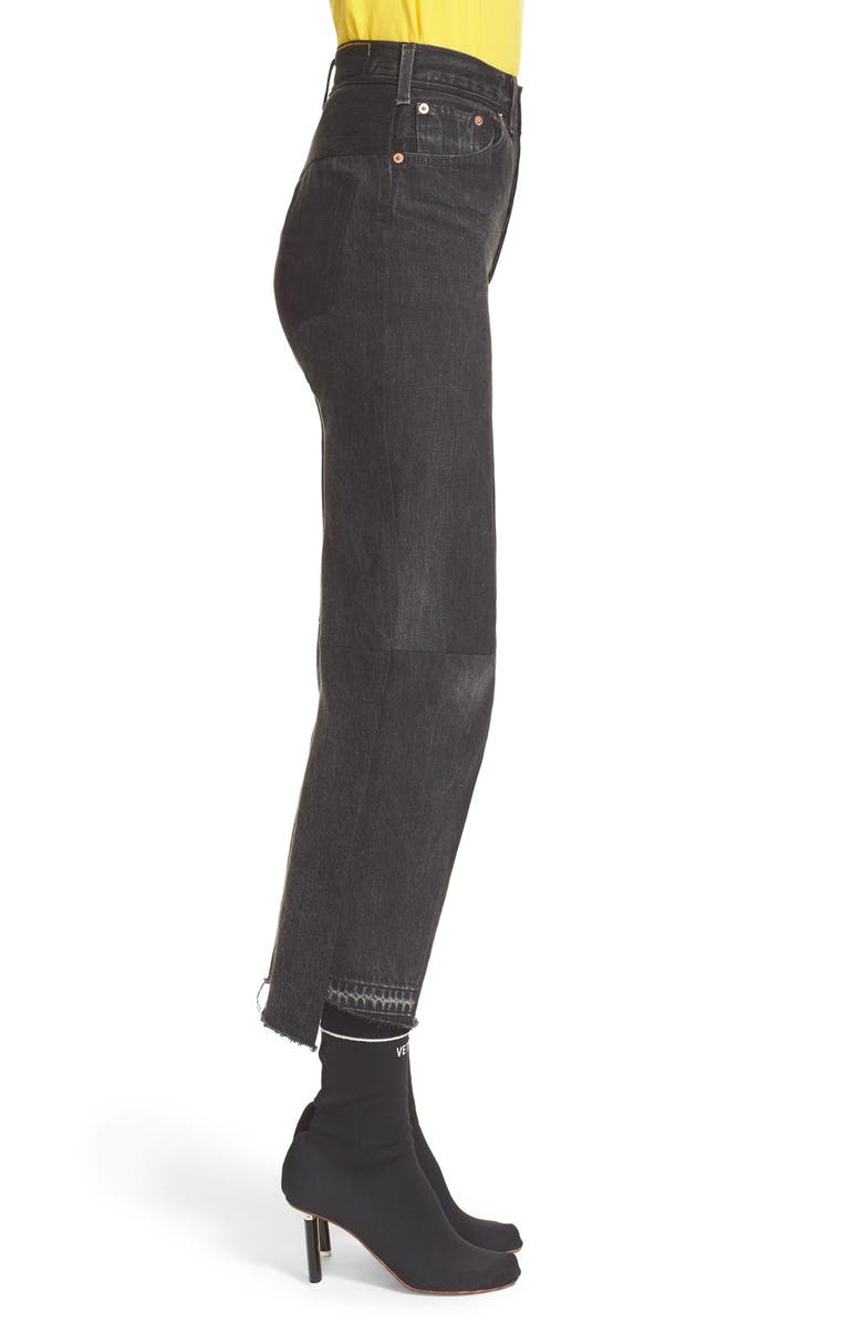 VETEMENTS Retooled Moto Jeans, Alternate, color, 