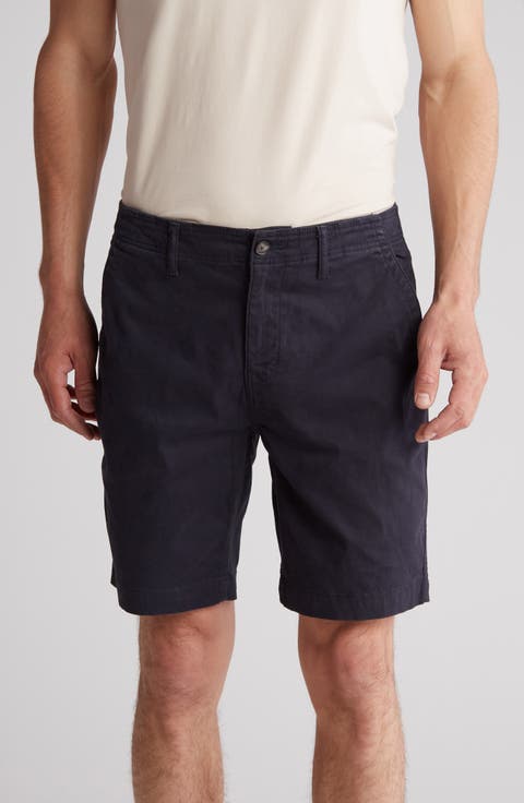 Stretch Cotton Sateen Chino Shorts