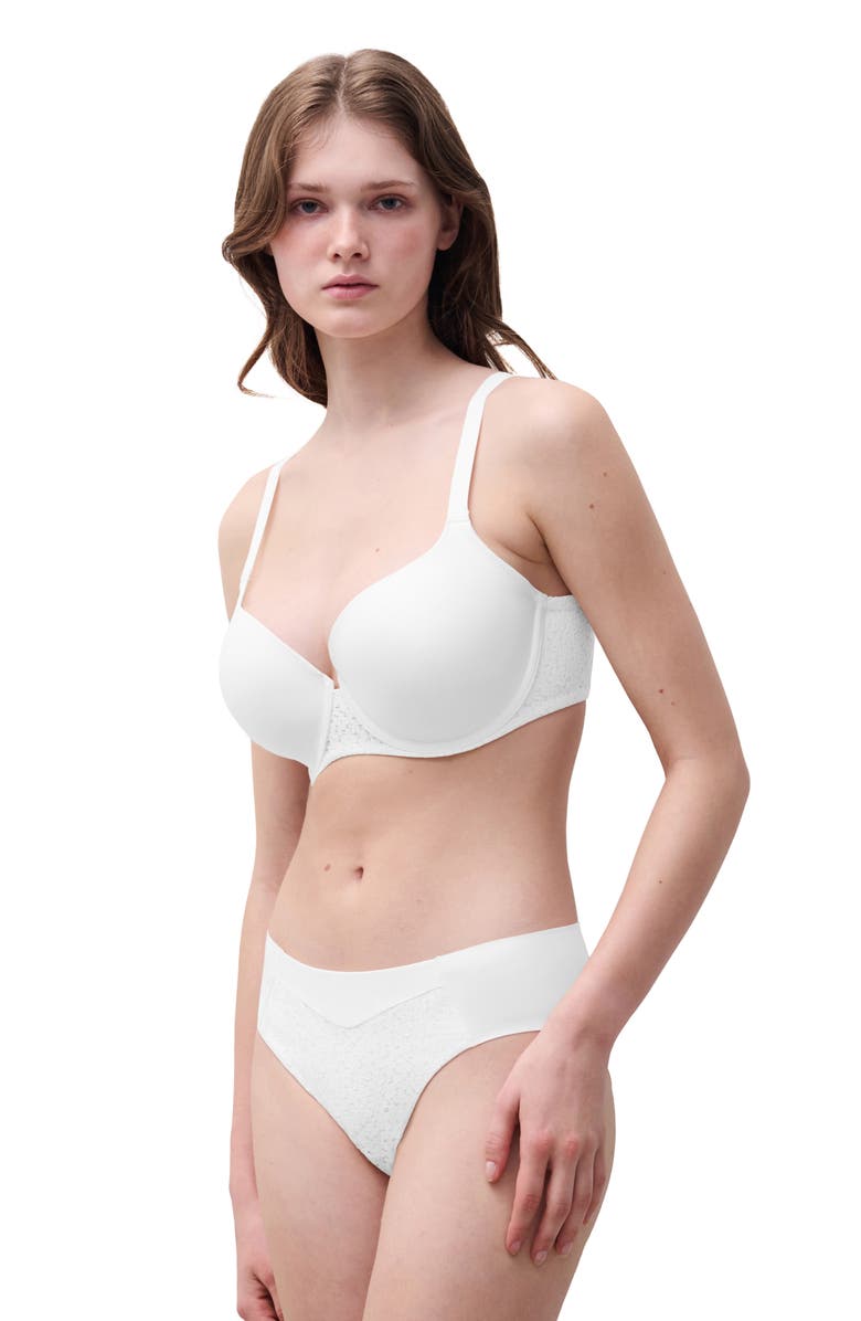 Chantelle Lingerie Norah Sweetheart Underwire T-Shirt Bra, Alternate, color, White