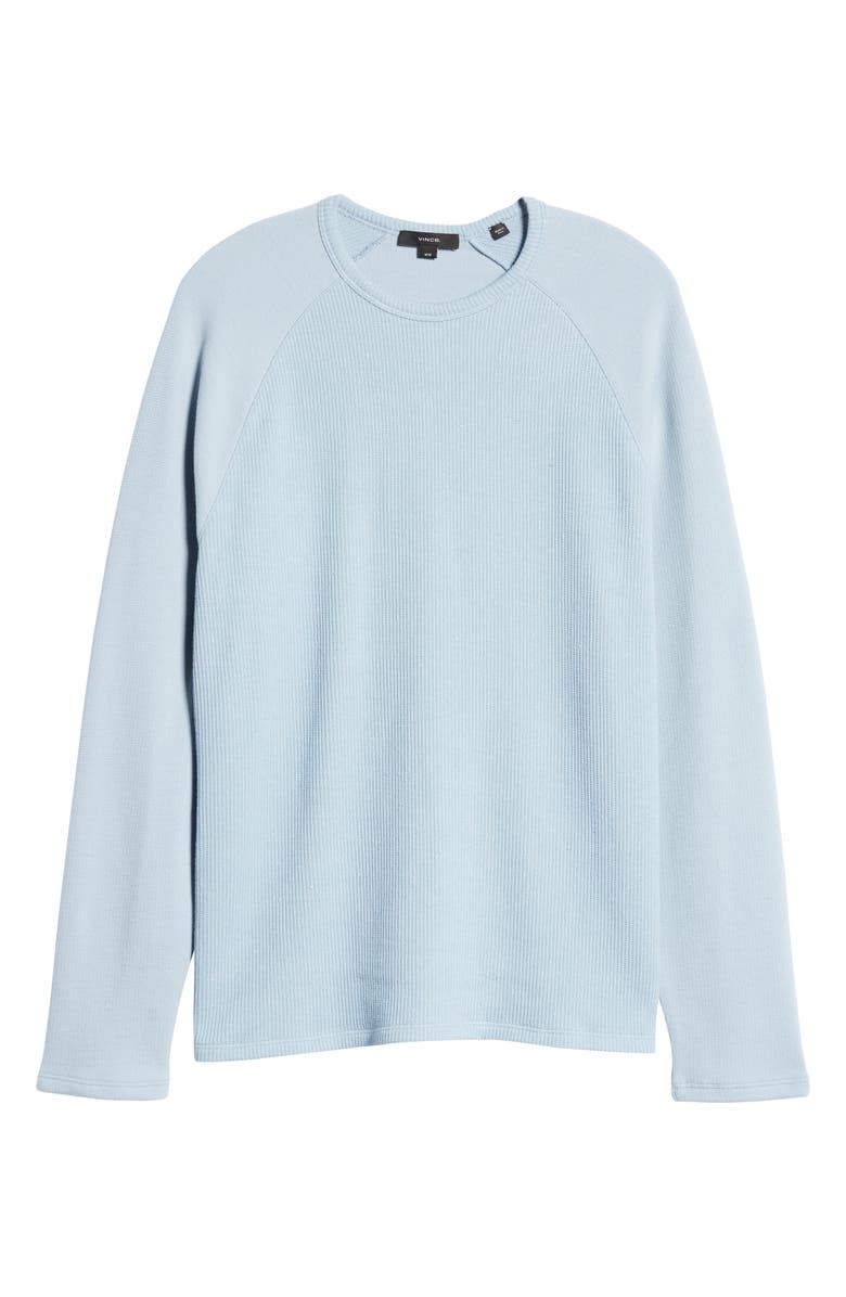 Vince Double Knit Baseball Crewneck T-Shirt, Alternate, color,