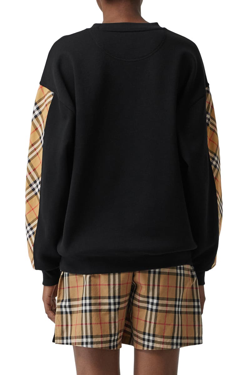 Burberry Bronx Vintage Check Sweatshirt, Alternate, color, 