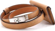 Pre-Owned Hermes Quadrige Kelly Pocket Belt Leather Thin