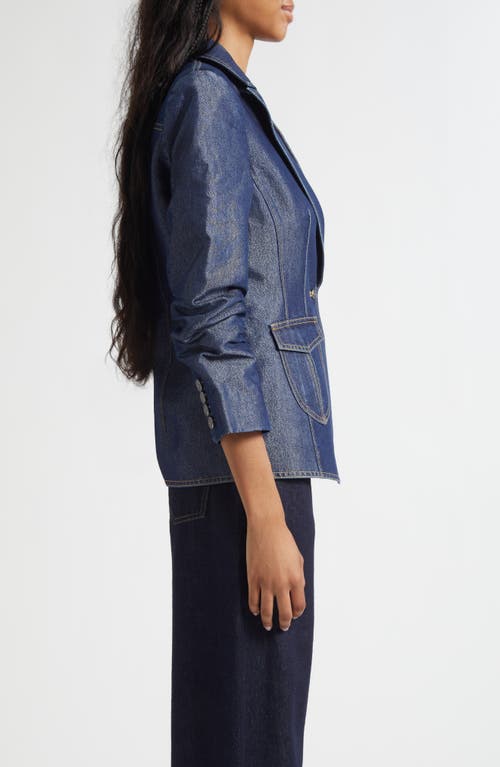 Cinq À Sept Louisa Denim Blazer In Blue