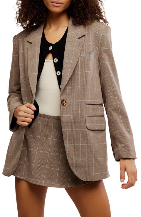 Paper Cut Pinstripe Blazer