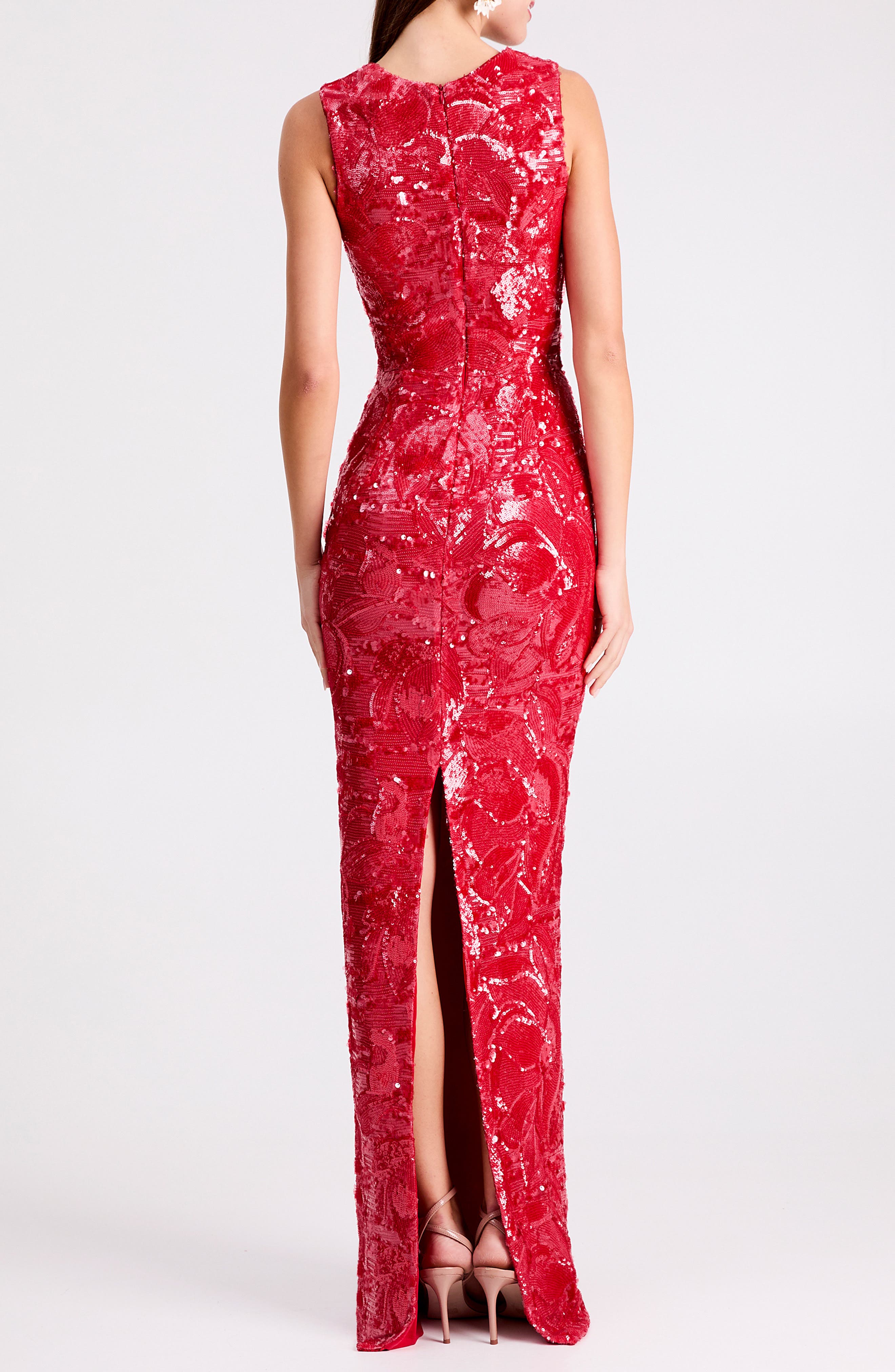 iris sequin dress Iris Embroidered Sequin Column Gown 10 / Bluebelle