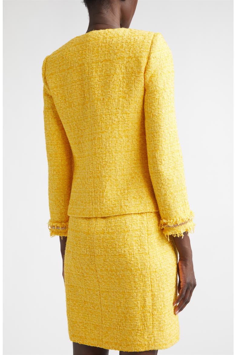 Frosted Sunshine Tweed Jacket, Alternate, color, SUNSHINE YELLOW