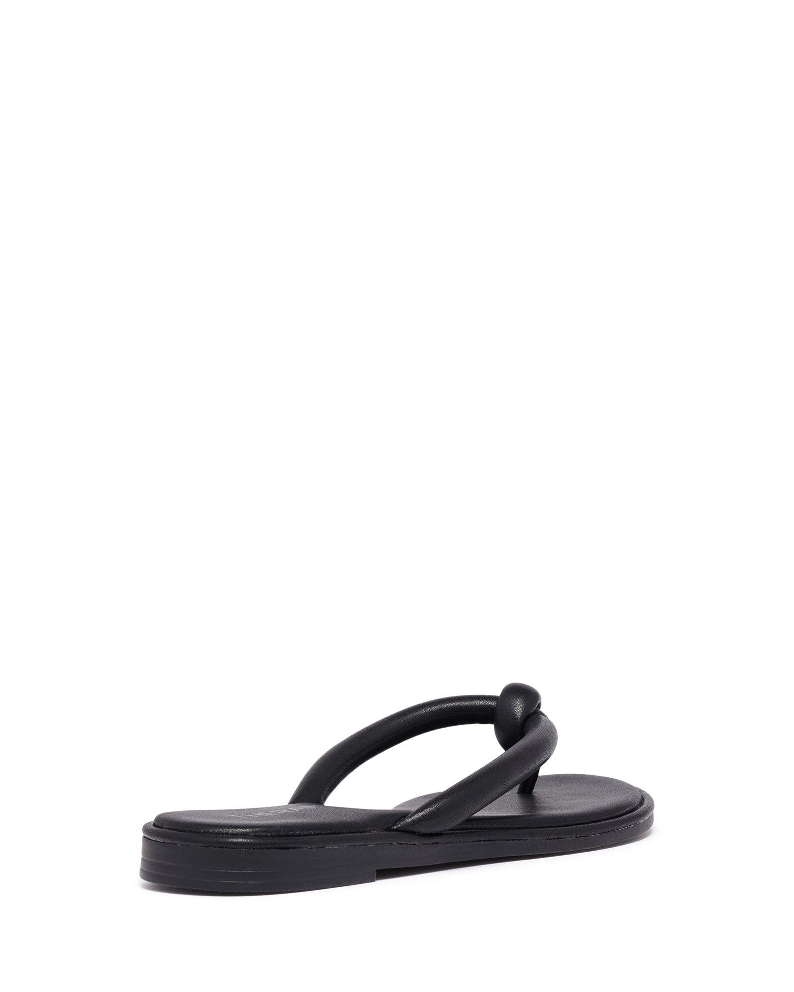 Tyana Open Round Toe Sandal, Alternate, color, Black Pu