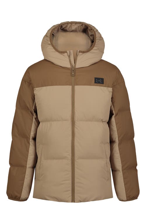 Under Armour Kids' Tuckerman Water Repellent Puffer Jacket (Big Kid)<br> in Camel 