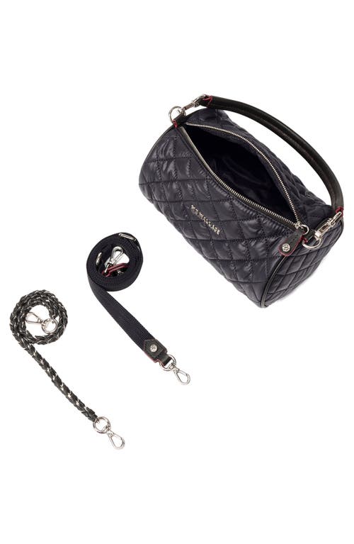 Mz Wallace Crosby Quilted Nylon Barrel Crossbody Bag
