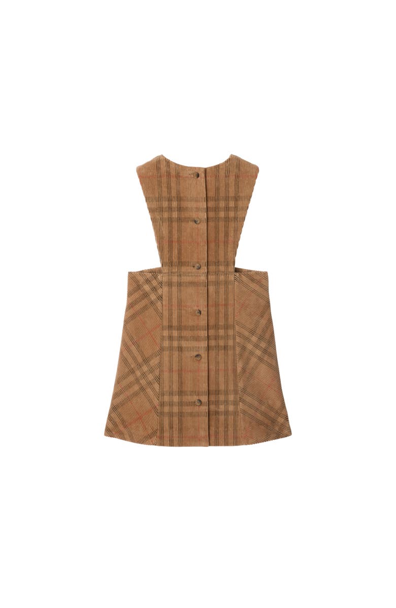 Burberry Check Corduroy Dress, Alternate, color, Archive Beige