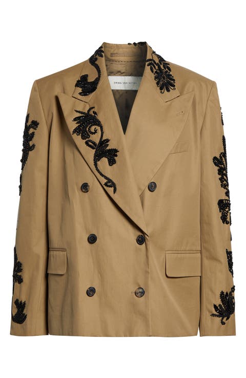 Oversize Embroidered Blazer