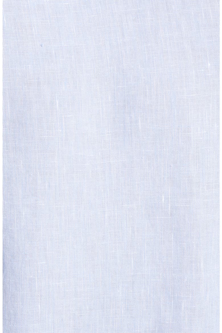 Slim Fit Linen Button-Up Shirt, Alternate, color, LIGHT BLUE