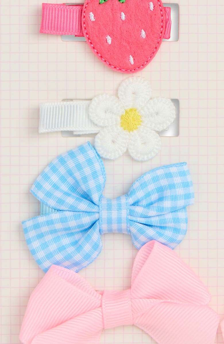 Capelli New York Kids' 8-Pack Assorted Bows & Clips Set, Alternate, color, Pink Combo